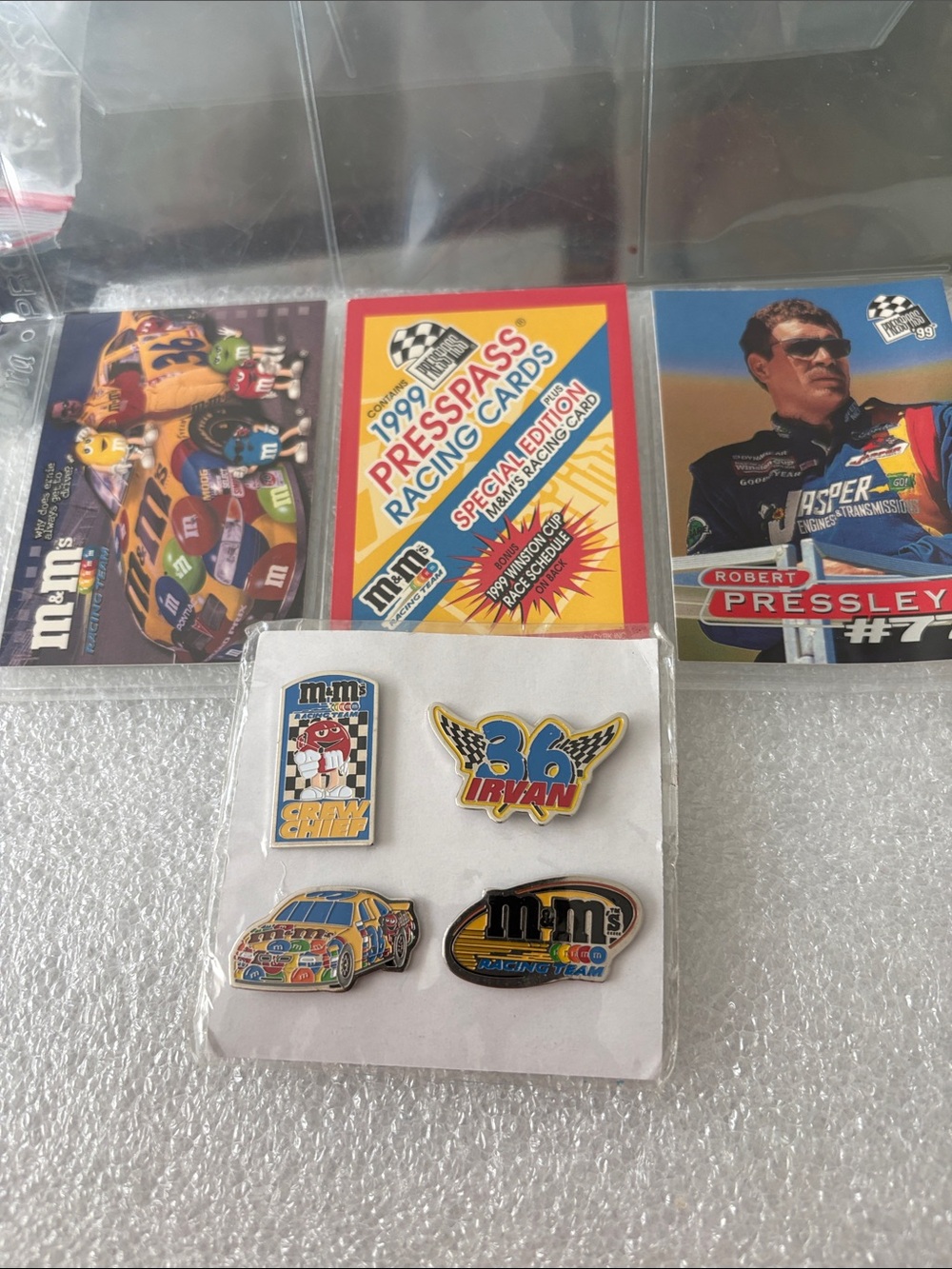 M&M'S Multicolor Racing Enamel Pin Set - Yellow, Blue, Red, Black